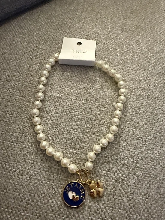 J. Crew Je t'aime pearl pendant necklace - Picture 8 of 11